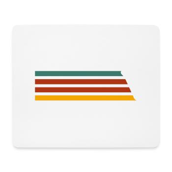 Streifen - Mousepad (Querformat) - Weiß - Vorne