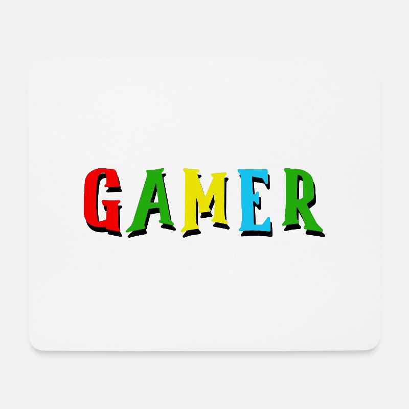 SPIELER - Mousepad (Querformat) - Weiß