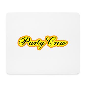 Party Crew - Mousepad (Querformat) - Weiß - Vorne