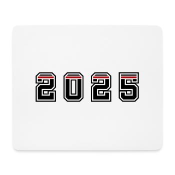2025 Jahr - Mousepad (Querformat) - Weiß - Vorne