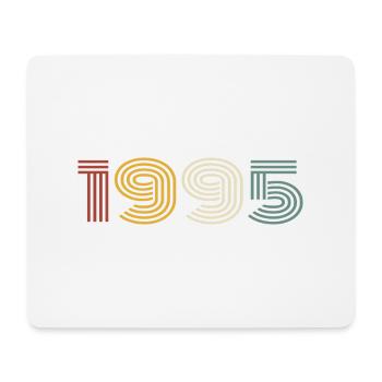 1995 Retro Style 1995 Geburtstag 1995 Vintage - Mousepad (Querformat) - Weiß - Vorne