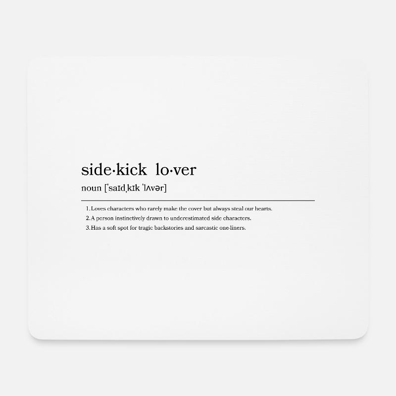 Sidekick Lover - Mousepad (Querformat) - Weiß
