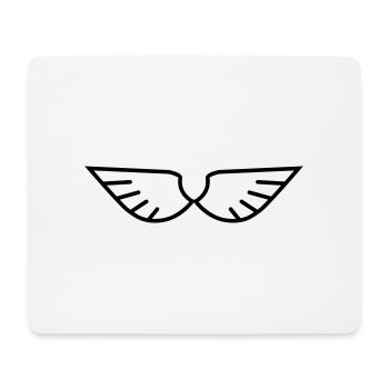 Wings - Mouse Pad (horizontal) - white - Front