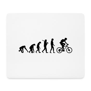FAHRRAD EVOLUTION - Mousepad (Querformat) - Weiß - Vorne