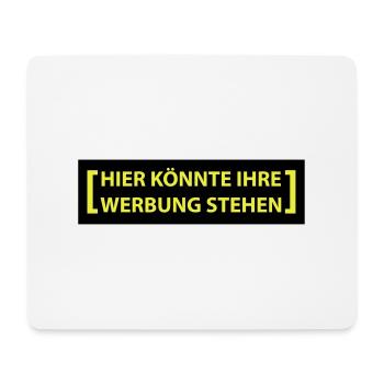 hier könnte ihre werbung - Mousepad (Querformat) - Weiß - Vorne