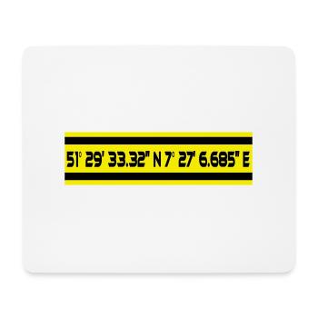 Wstfln Stadion Dortmund Koordinaten - Mousepad (Querformat) - Weiß - Vorne