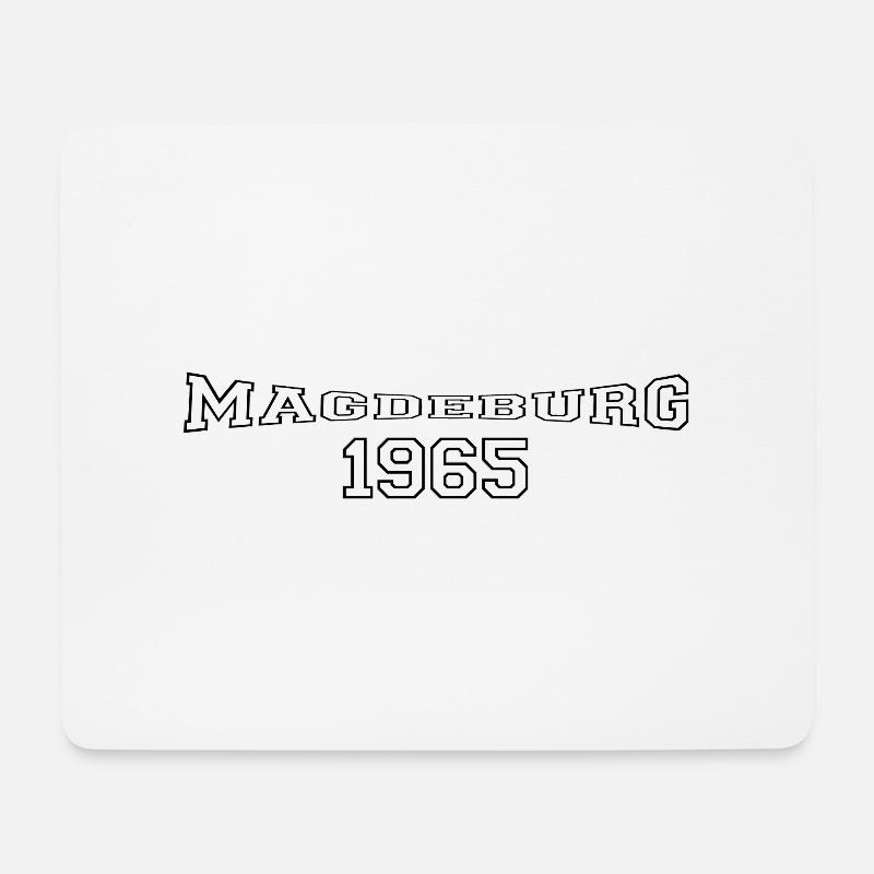 Magdeburg - Mousepad (Querformat) - Weiß