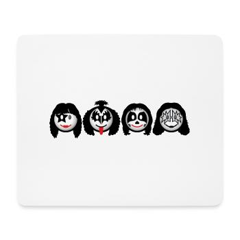 Kiss Icons dd print - Mouse Pad (horizontal) - white - Front