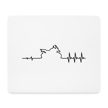 Puls GS Reiseenduro - Mousepad (Querformat) - Weiß - Vorne