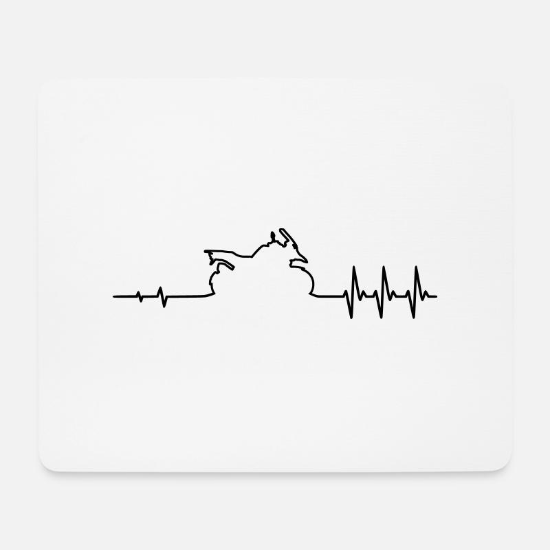 Puls GS Reiseenduro - Mousepad (Querformat) - Weiß