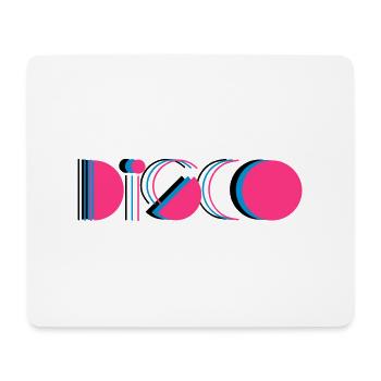 disco - Mousepad (Querformat) - Weiß - Vorne