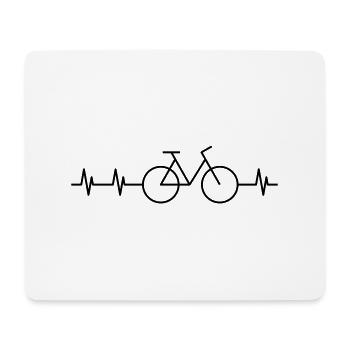 Fahrrad - Mousepad (Querformat) - Weiß - Vorne