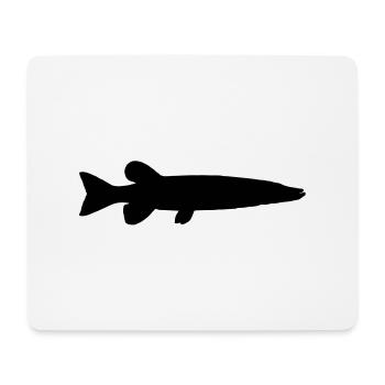 Brochet - Tapis de souris (format paysage) - blanc - Devant