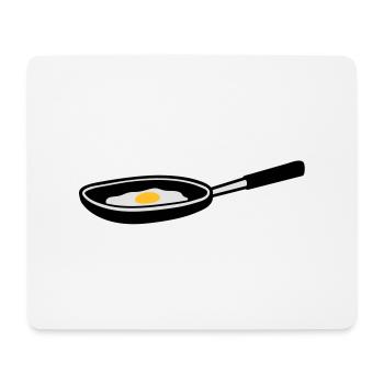 egg_in_pan - Mouse Pad (horizontal) - white - Front