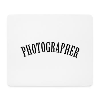 Photographer (Text, 1c) - Mousepad (Querformat) - Weiß - Vorne