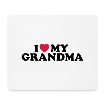 I love my grandma - Mouse Pad (horizontal) - white - Front