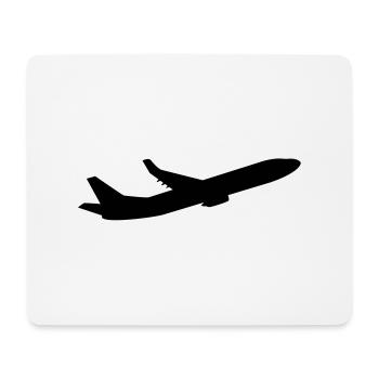 flugzeug_1__f1 - Mouse Pad (horizontal) - white - Front