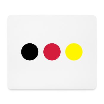 Points black, red and yellow - Mouse Pad (horizontal) - white - Front