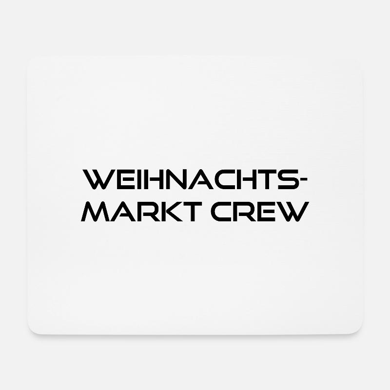weihnachtsmarkt crew - Mousepad (Querformat) - Weiß