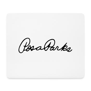Rosa Parks signature - Mouse Pad (horizontal) - white - Front