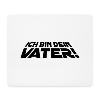 ich_bin_dein_vater_15x5_1f - Mousepad (Querformat) - Weiß - Vorne