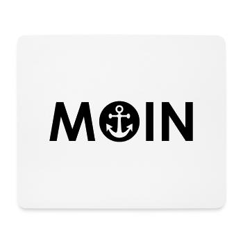 MOIN mit Anker - Mousepad (Querformat) - Weiß - Vorne