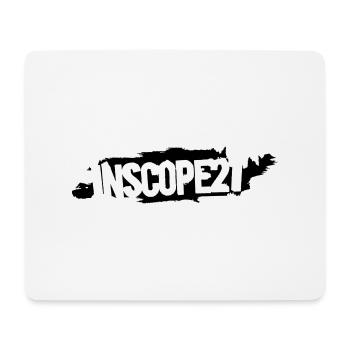 inscope_grunge_test - Mousepad (Querformat) - Weiß - Vorne