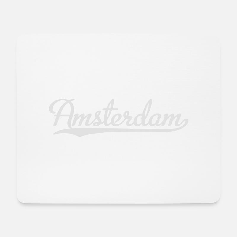 Amsterdam - Mousepad (Querformat) - Weiß