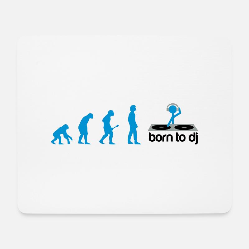DJ Evolution - Born to DJ - Mouse Pad (horizontal) - white