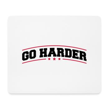 go_harder_bv2 - Mousepad (Querformat) - Weiß - Vorne