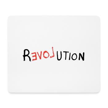 Amour de la révolution - Tapis de souris (format paysage) - blanc - Devant