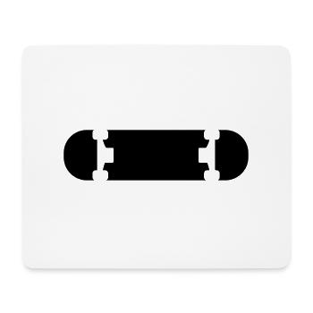 Skateboard - Tapis de souris (format paysage) - blanc - Devant