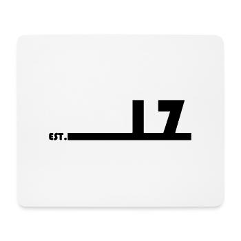 17_Black_Bauhaus93 - Mousepad (Querformat) - Weiß - Vorne