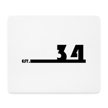 34_Black - Mousepad (Querformat) - Weiß - Vorne