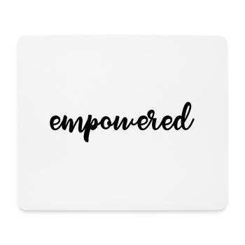 Empowered - Mousepad (Querformat) - Weiß - Vorne
