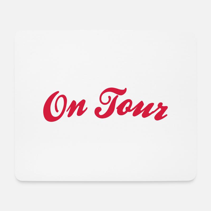on tour - Mousepad (Querformat) - Weiß