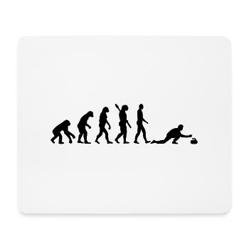 Curling Evolution - Mouse Pad (horizontal) - white - Front