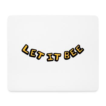 Let It Bee Imker Logo - Mousepad (Querformat) - Weiß - Vorne