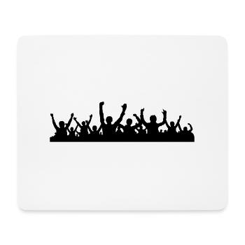 Menschen Gruppe Arme hoch - Mousepad (Querformat) - Weiß - Vorne