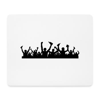 Menschen Jubel Bierflaschen - Mousepad (Querformat) - Weiß - Vorne