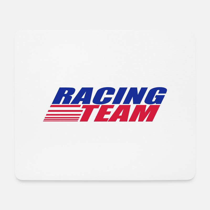 Racing Team - Mousepad (Querformat) - Weiß