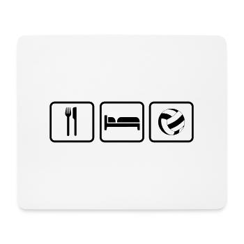 Eat Sleep Volleyball - Mouse Pad (horizontal) - white - Front