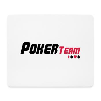 poker_team_02 - Mousepad (Querformat) - Weiß - Vorne