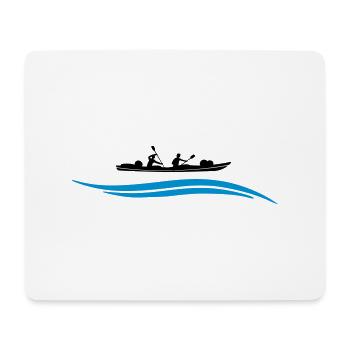 Kanu Wasser - Mousepad (Querformat) - Weiß - Vorne