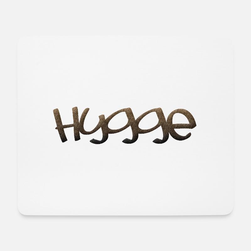 hygge - Mousepad (Querformat) - Weiß