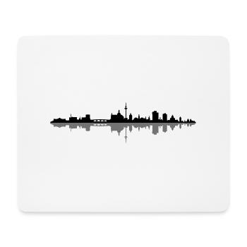 Skyline - Mannheim - Mousepad (Querformat) - Weiß - Vorne