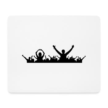 Menschen - Konzert Festival - Mousepad (Querformat) - Weiß - Vorne