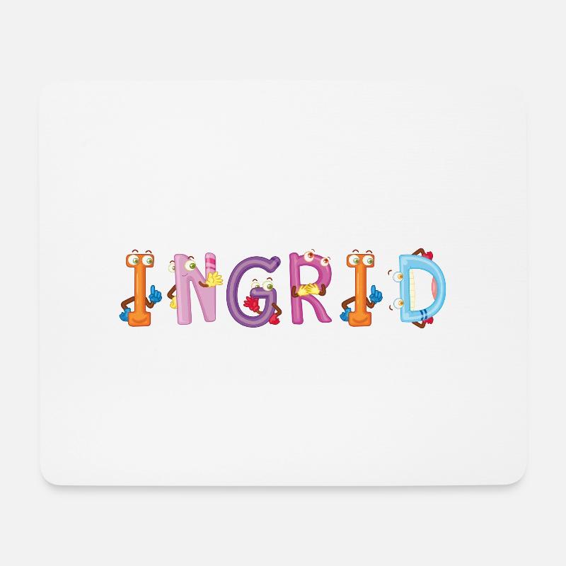 Ingrid - Mousepad (Querformat) - Weiß