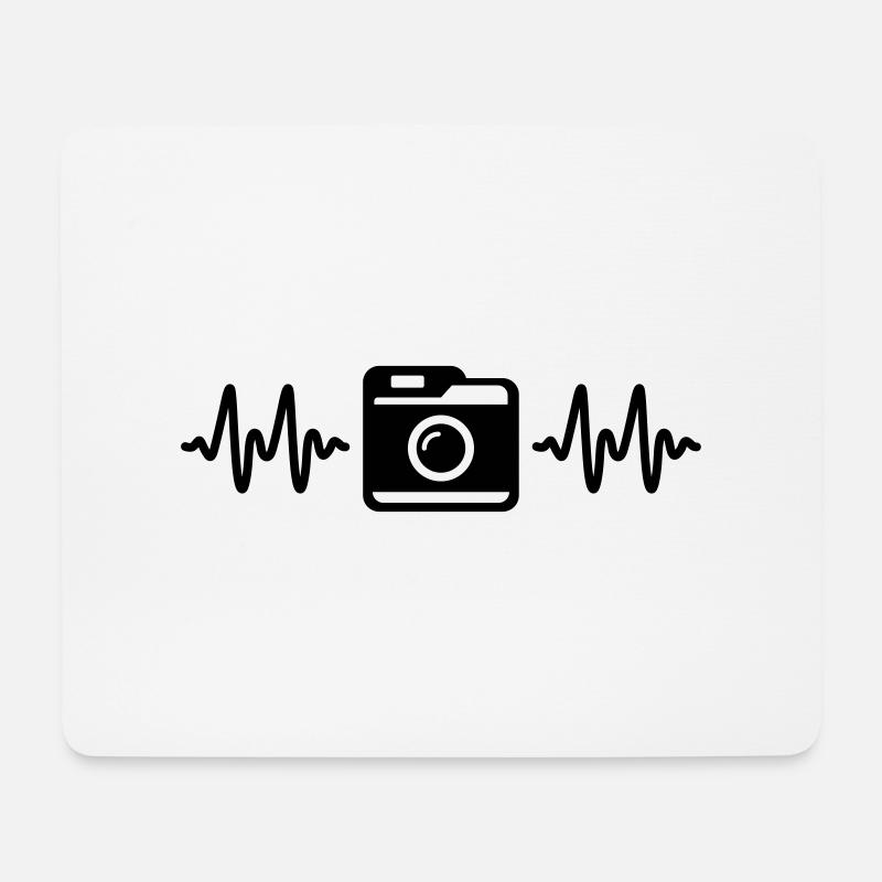 camera - Mouse Pad (horizontal) - white