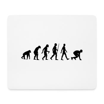 Athletics Sprint Sprinter Sprinting Evolution - Mouse Pad (horizontal) - white - Front